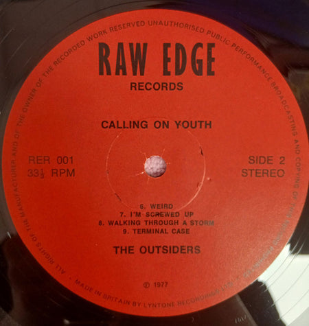The Outsiders (2) : Calling On Youth (LP, Album, Ful)