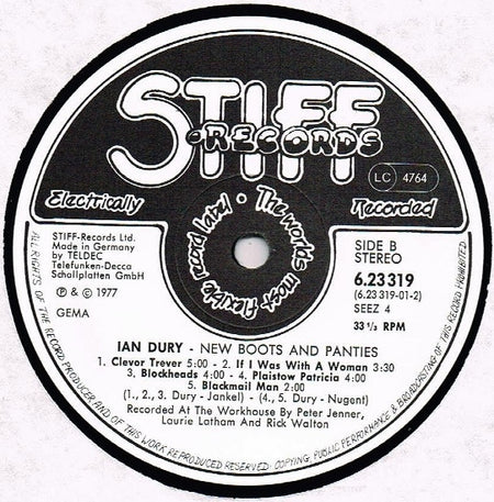 Ian Dury : New Boots And Panties!! (LP, Album)