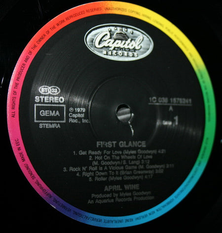 April Wine : First Glance (LP, Album, RE)