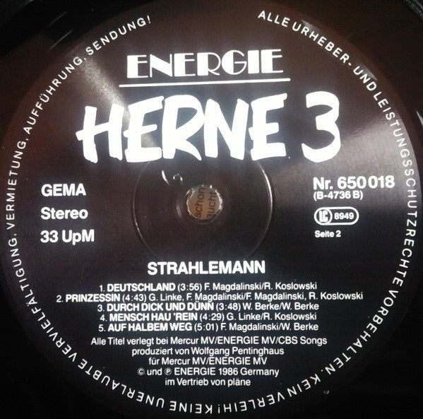 Herne 3 : Strahlemann (LP, Album)