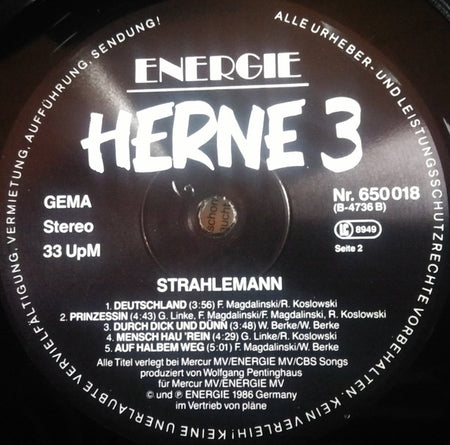 Herne 3 : Strahlemann (LP, Album)