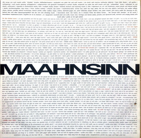 Wolf Maahn : Maahnsinn (LP, Album)