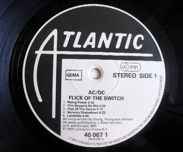 AC/DC : Flick Of The Switch (LP, Album, Club)