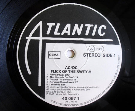 AC/DC : Flick Of The Switch (LP, Album, Club)