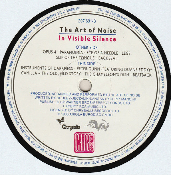 The Art Of Noise : In Visible Silence (LP, Album)