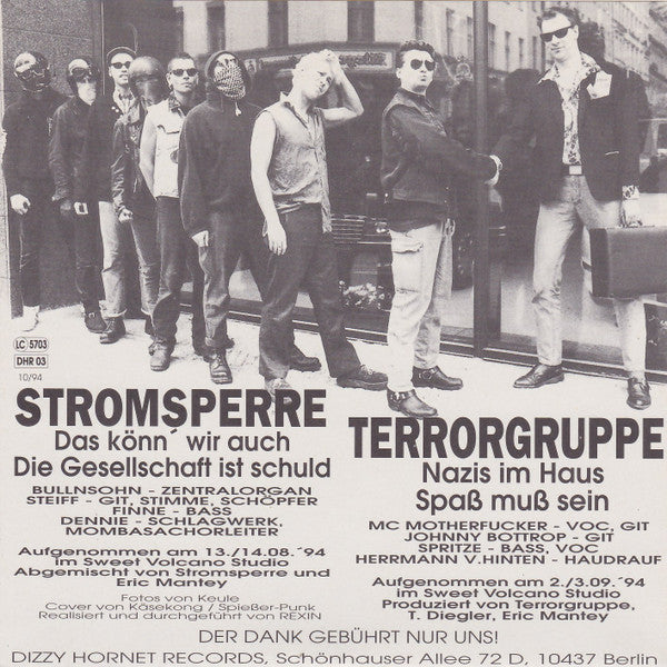 Terrorgruppe / Stromsperre : Terrorgruppe / Stromsperre (7")