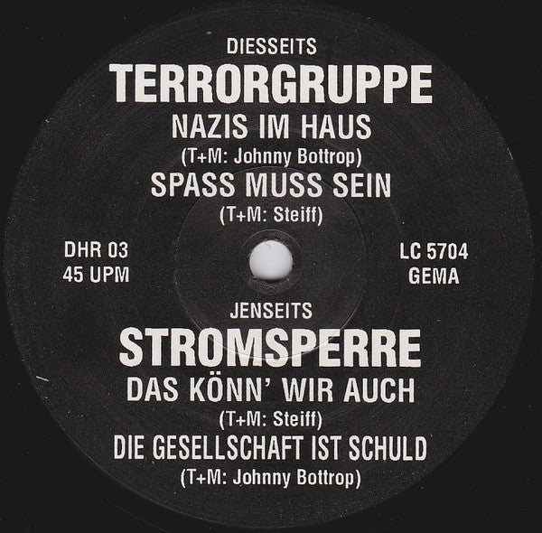 Terrorgruppe / Stromsperre : Terrorgruppe / Stromsperre (7")