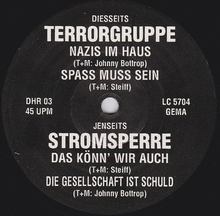 Terrorgruppe / Stromsperre : Terrorgruppe / Stromsperre (7")