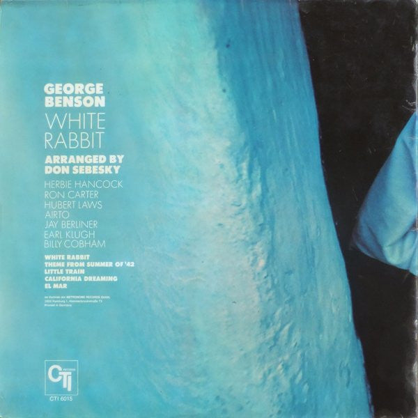 George Benson : White Rabbit (LP, Album, RE, Gat)