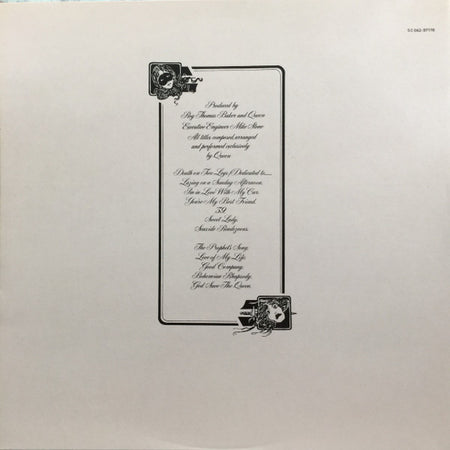 Queen : A Night At The Opera (LP, Album, Ltd, Whi)