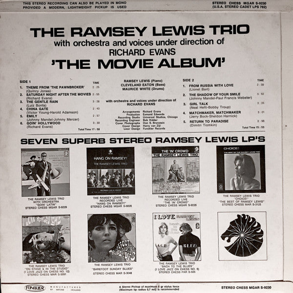 The Ramsey Lewis Trio : The Movie Album (LP, Album)