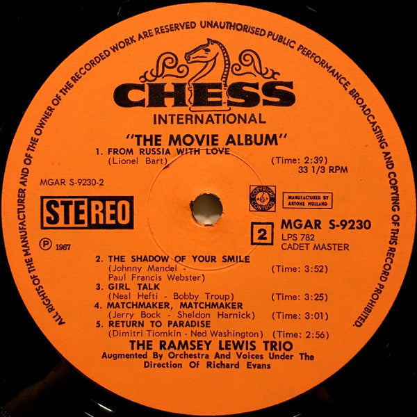 The Ramsey Lewis Trio : The Movie Album (LP, Album)