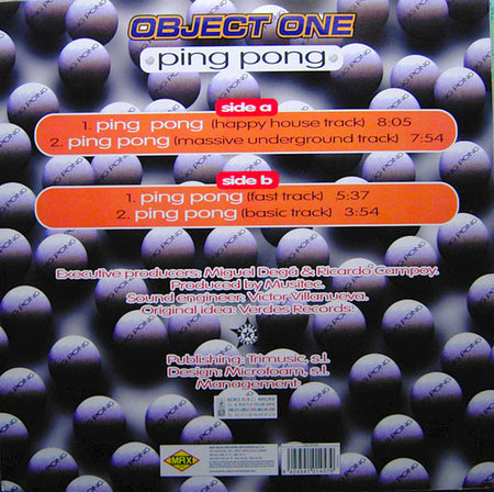 Object One : Ping Pong (12", Maxi)