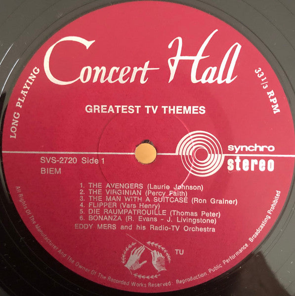 Eddy Mers And His Orchestra : Greatest TV Themes For Dancing (LP, Album)