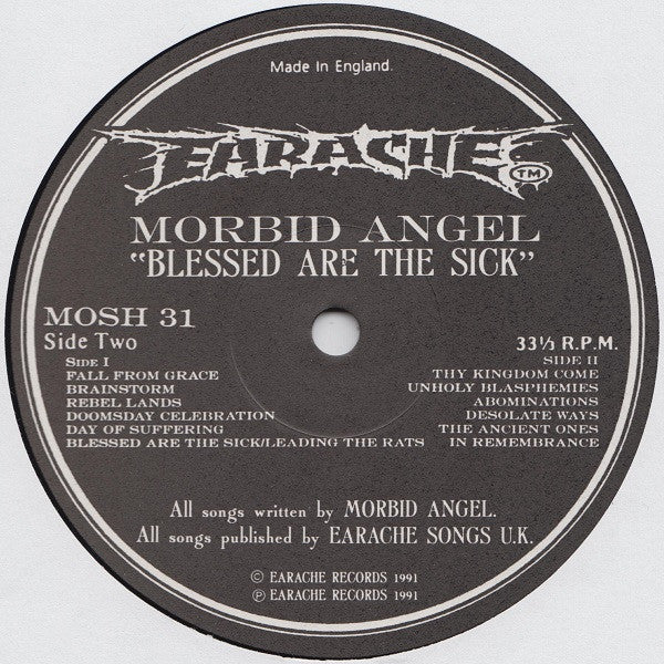 Morbid Angel : Blessed Are The Sick (LP, Album)