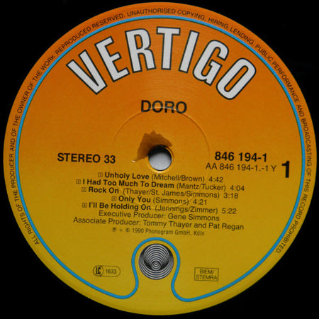 Doro : Doro (LP, Album)