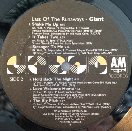 Giant (4) : Last Of The Runaways (LP, Album)