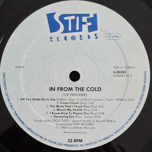 The Prisoners : In From The Cold (LP, Album)