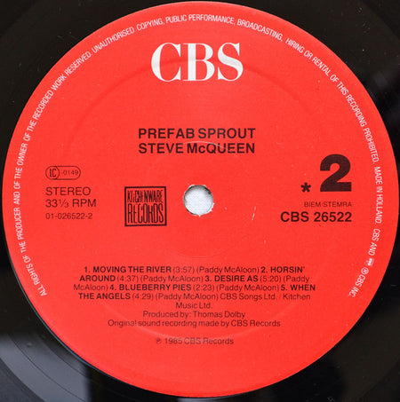 Prefab Sprout : Steve McQueen (LP, Album)