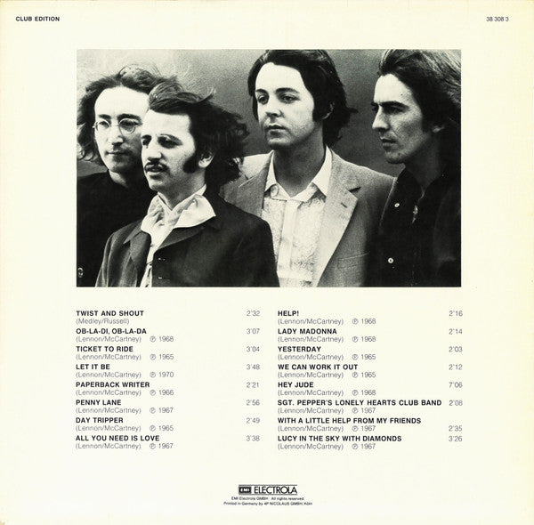 The Beatles : Golden Greatest Hits (LP, Comp, Club)