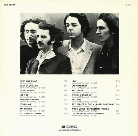The Beatles : Golden Greatest Hits (LP, Comp, Club)
