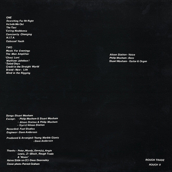 Young Marble Giants : Colossal Youth (LP, Album)