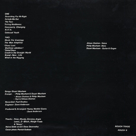 Young Marble Giants : Colossal Youth (LP, Album)