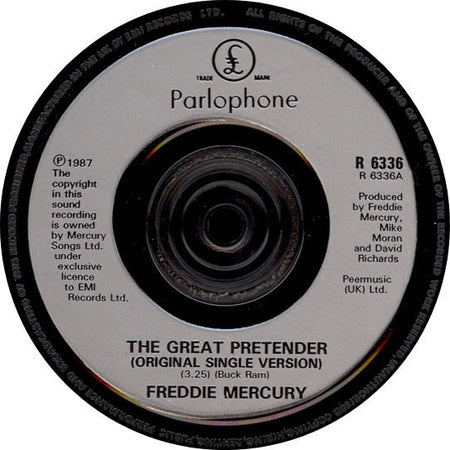 Freddie Mercury : The Great Pretender (7", Single, Sil)