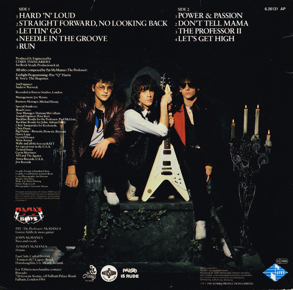 Mama's Boys : Power And Passion (LP, Album)