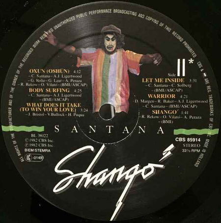 Santana - Shango (LP) (Near Mint (NM or M-))