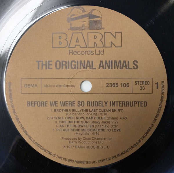 The Animals : Before We Were So Rudely Interrupted (LP, Album)
