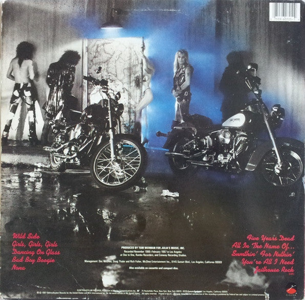 Mötley Crüe : Girls, Girls, Girls (LP, Album, Spe)