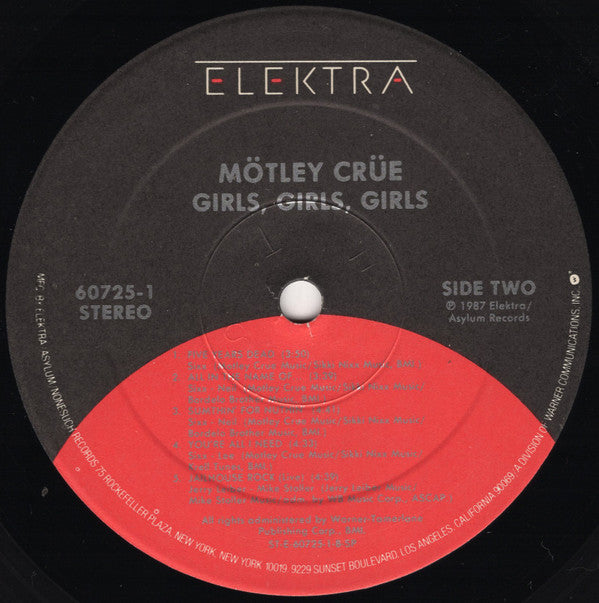 Mötley Crüe : Girls, Girls, Girls (LP, Album, Spe)