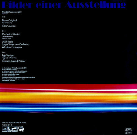 Victor Eresko, Большой Симфонический Оркестр Всесоюзного Радио, Emerson, Lake & Palmer, Modest Mussorgsky : Pictures At An Exhibition (3xLP, Comp, Gat)