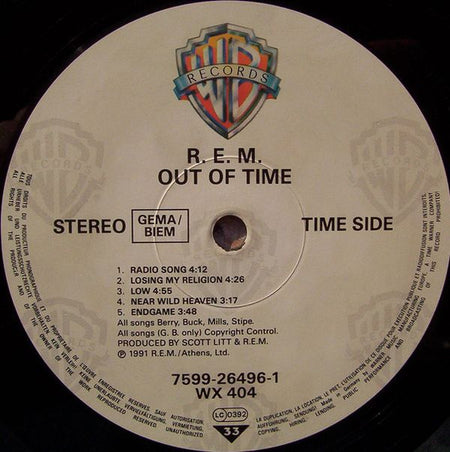 R.E.M. : Out Of Time (LP, Album)