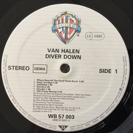 Van Halen : Diver Down (LP, Album)