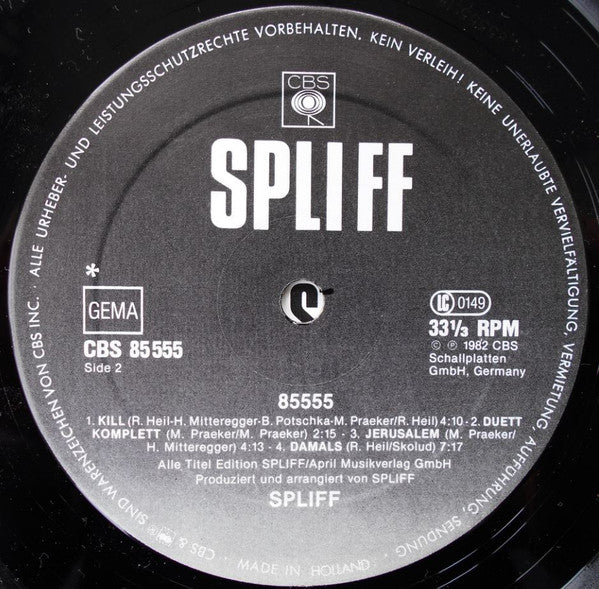 Spliff : 85555 (LP, Album)