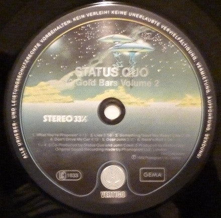 Status Quo : 12 Gold Bars Volume II (LP, Comp)