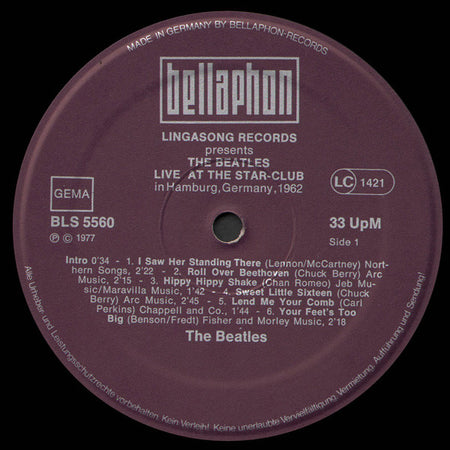 The Beatles : Live! At The Star-Club In Hamburg, Germany; 1962 (2xLP, Album)