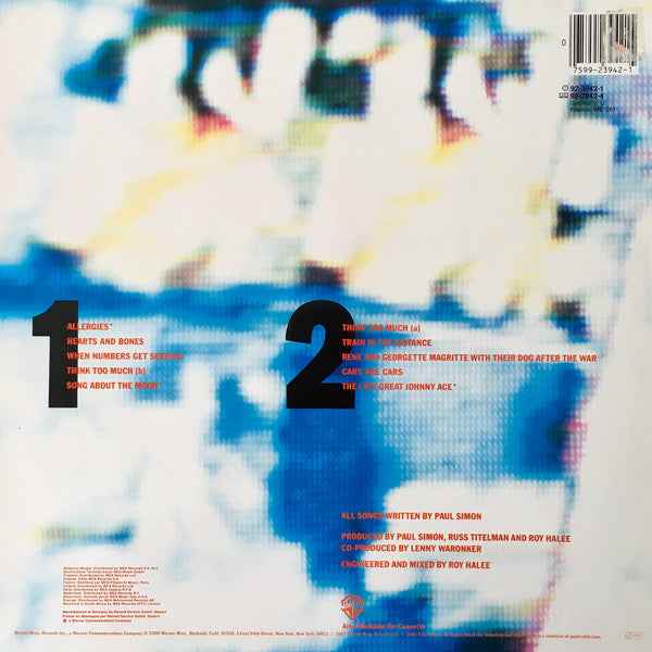 Paul Simon - Hearts And Bones (LP) (Near Mint (NM or M-))