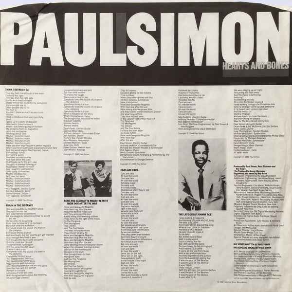 Paul Simon - Hearts And Bones (LP) (Near Mint (NM or M-))