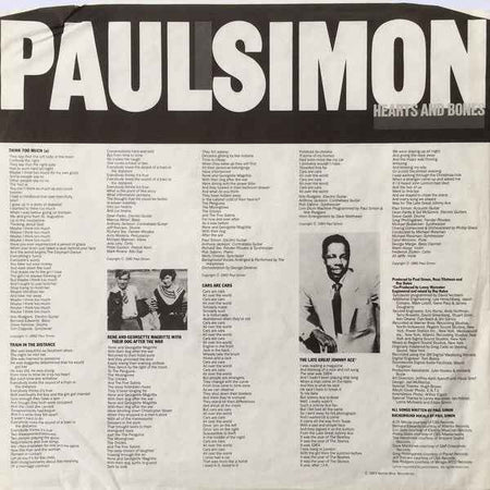 Paul Simon - Hearts And Bones (LP) (Near Mint (NM or M-))