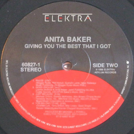 Anita Baker : Giving You The Best That I Got (LP, Album, SP )