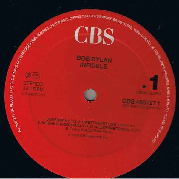 Bob Dylan Infidels (LP) (Near Mint (NM Or M ))