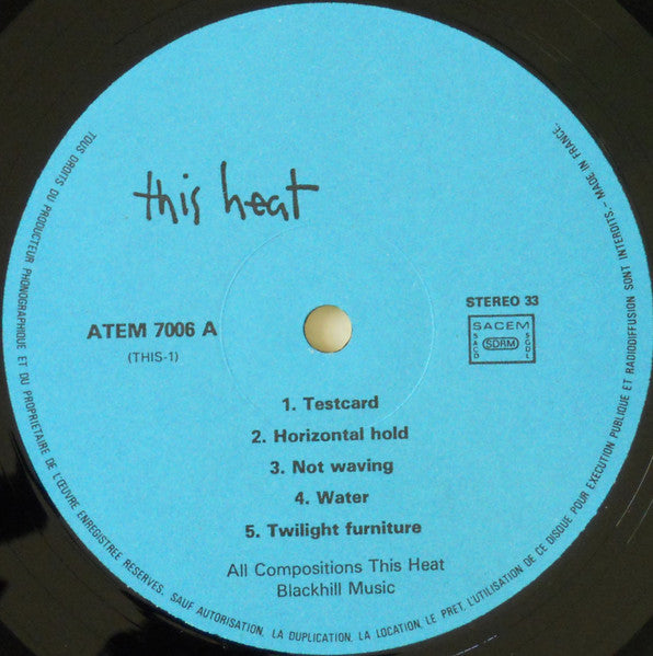 This Heat : This Heat (LP, Album, Mono)