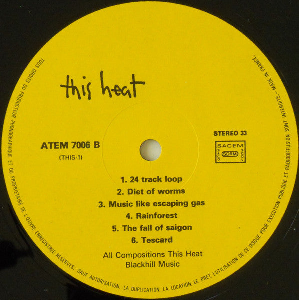 This Heat : This Heat (LP, Album, Mono)
