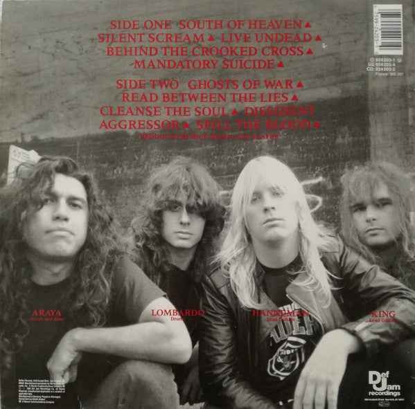 Slayer - South Of Heaven (LP) (Very Good Plus (VG+))