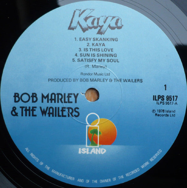 Bob Marley & The Wailers : Kaya (LP, Album, WEA)