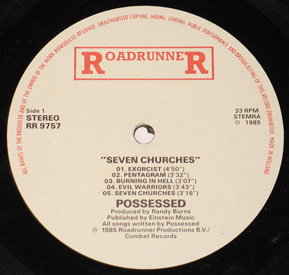 Possessed : Seven Churches (LP, Album)