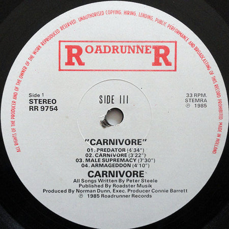 Carnivore : Carnivore (LP, Album)